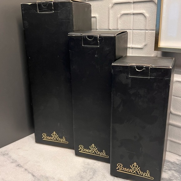 Rosenthal set of three taper candleholders NEW - Picture 4 of 5